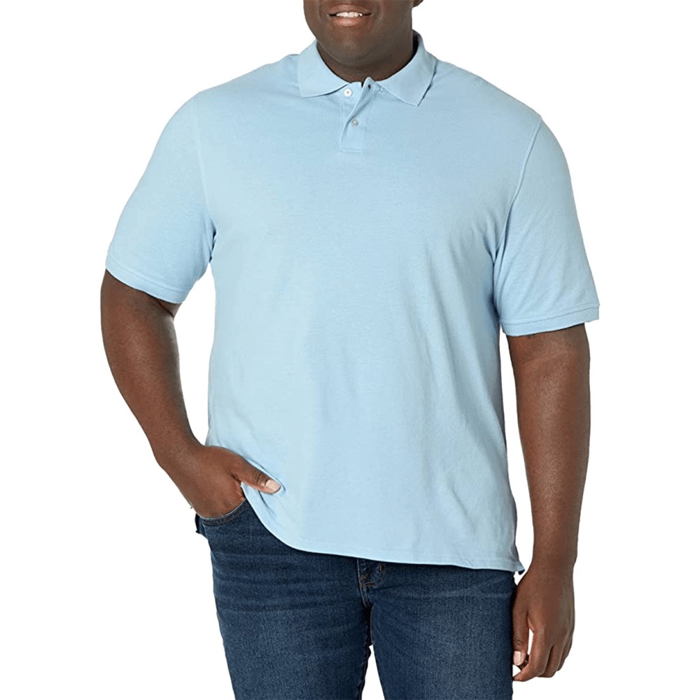 Amazon Essentials Men’s Light Blue Polo Shirt - XXL Regular - NWT